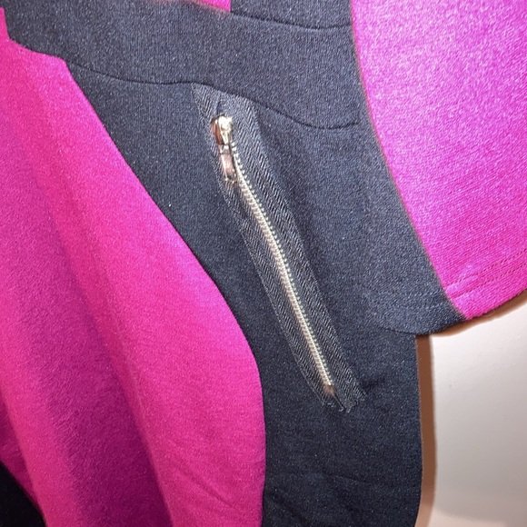 NWT Homeyee | Women’s Fushia/Black Stretch Tunic Pencil Sheath Dress - Size 16 - Picture 8 of 15